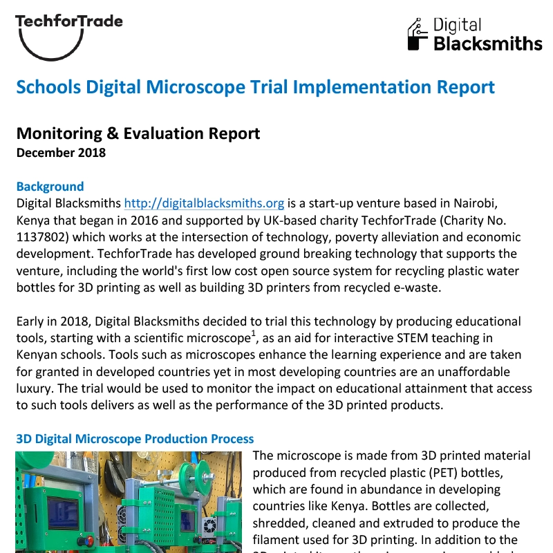 Tech for trade Digital Blacksmiths Report